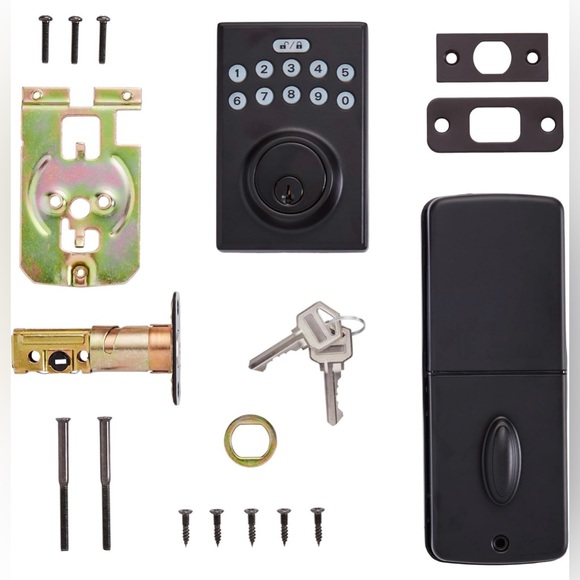 Electronic Keypad Deadbolt Door Lock with Touch-Control Keyless Entry - Picture 4 of 6